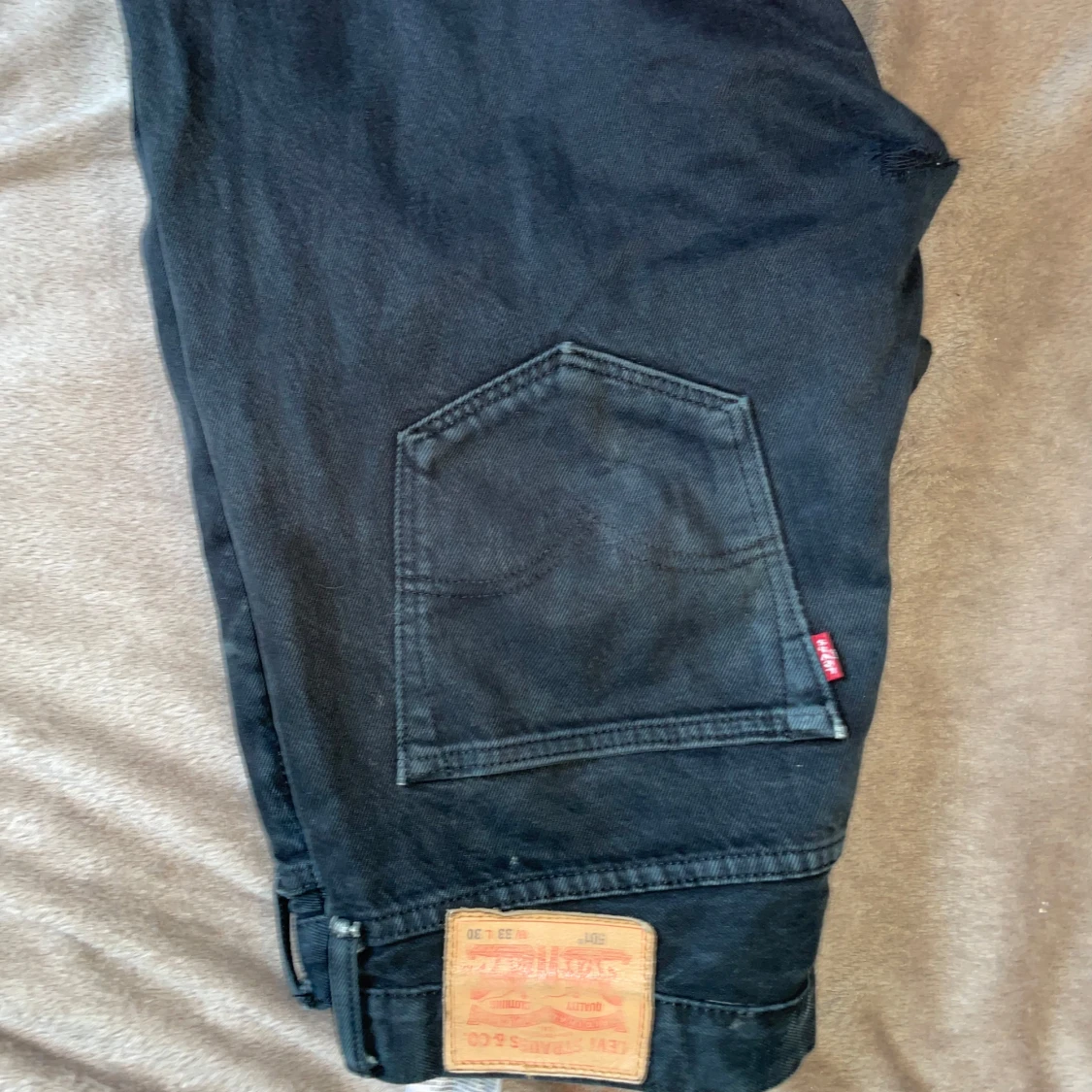 3 x Levis 501 samma strl med hål på samma ställe