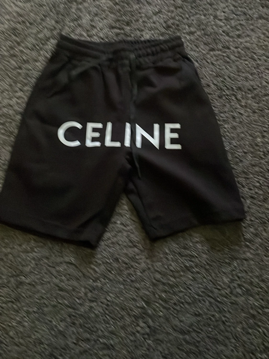 Svarta shorts  med snörning