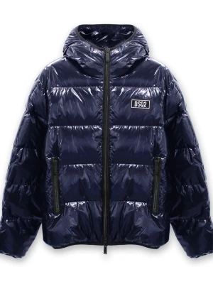DSQUARED2 Down puffer jacka nyskick! - DSQUARED2 jacka i storlek 48. Den passar både för medium och small. Är 182 cm 70kg man sitter perfekt på mig. Funkar för både män och kvinnor beroende på din stil. Jag har självklart kvitto, kostar 10k ny. Denna är knappt använd och i nyskick, inga hål eller andra defekter. Jackan är väldigt varm klarar vintrarna i norr utan problem, funkar att ha öppen dragkedja på hösten/våren så den går att använda hela året förutom sommaren. Färgen är blå den har den där sköna glansen som stöter snö.