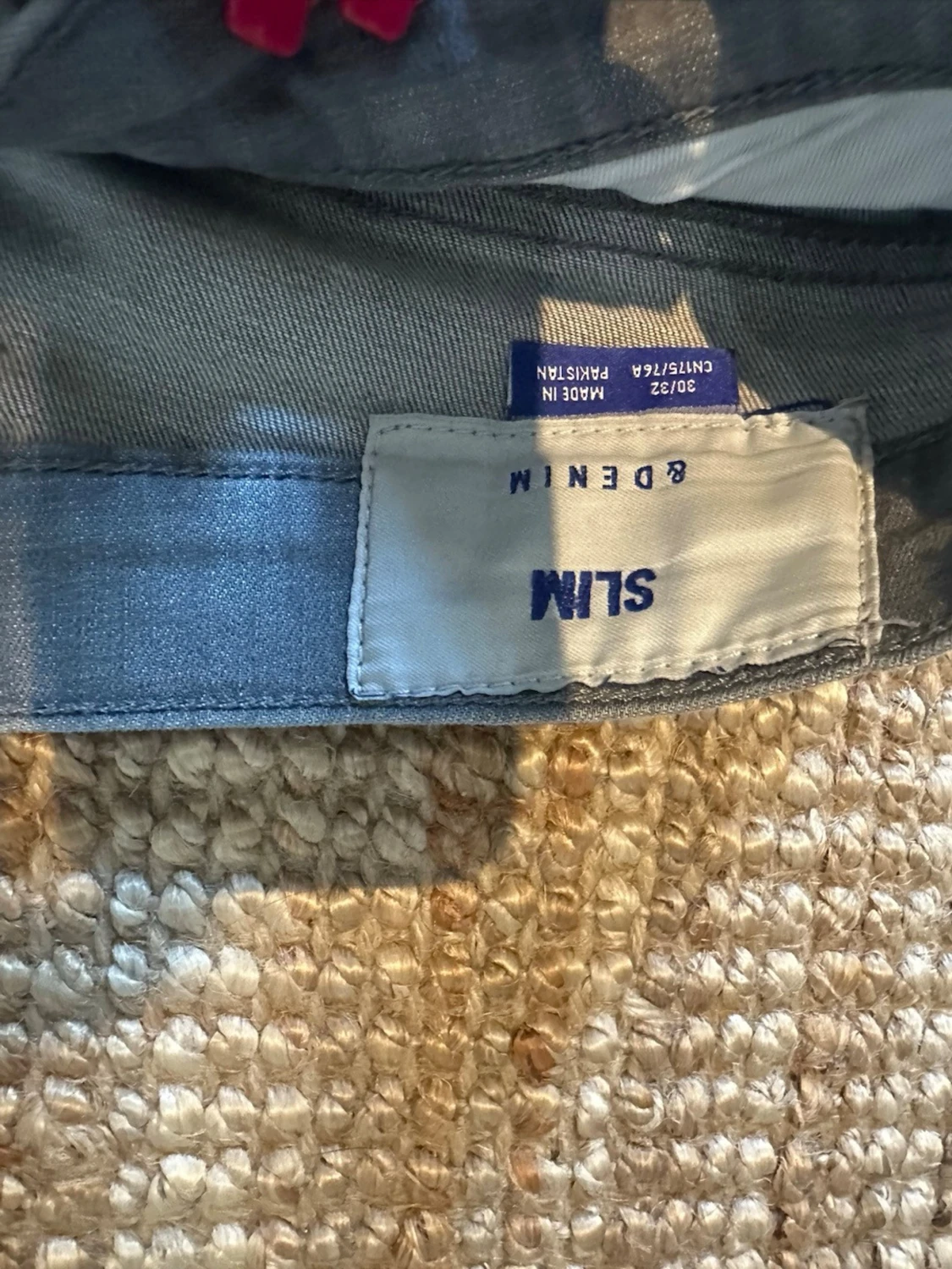 Grå slim fit jeans - 1