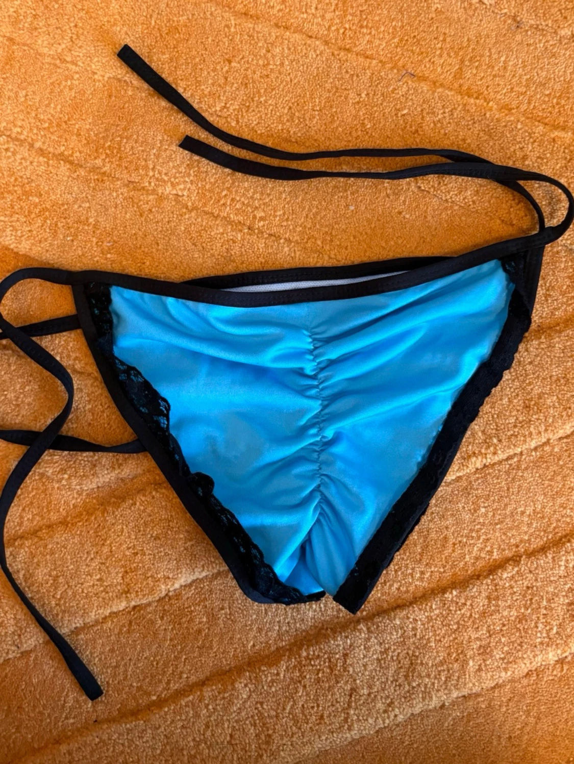 Ny Ljusblå Turkos Bikinitrosa Spets - 1