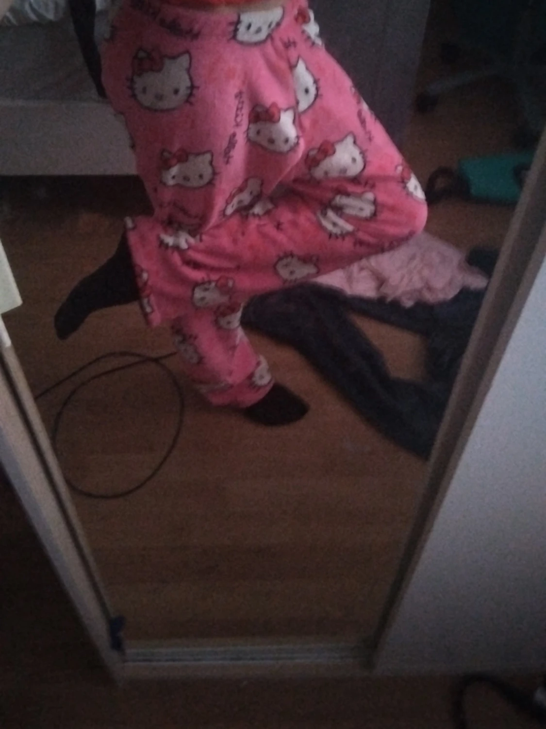Rosa Hello Kitty pyjamasbyxor - 1