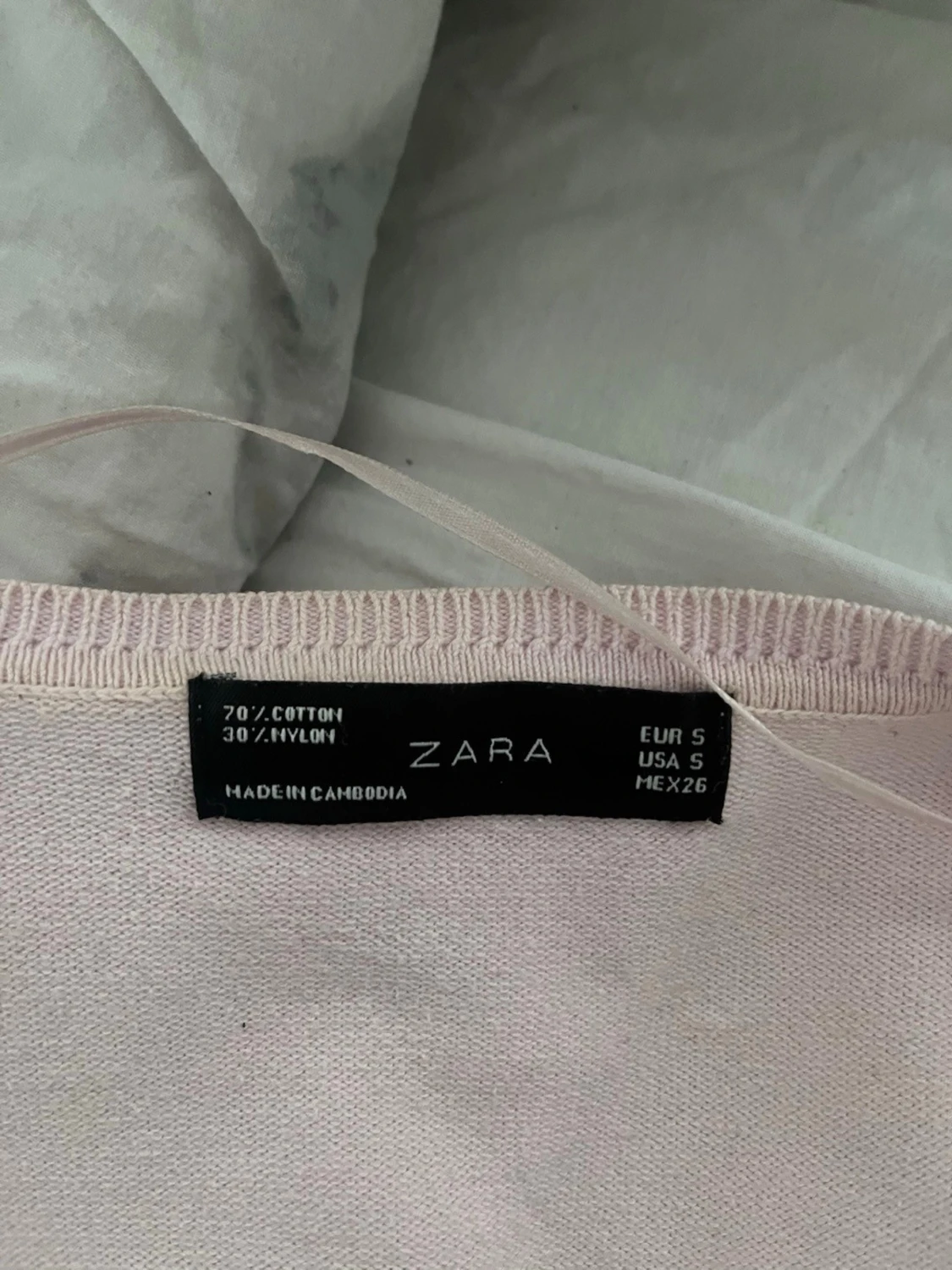 Ljusrosa kofta från Zara - 1
