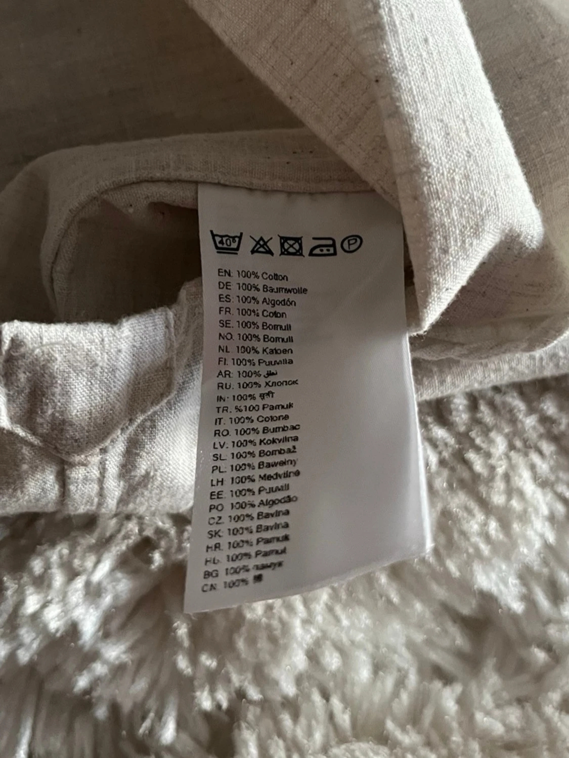 Eton skjorta i beige - stl 39 (M) - 6