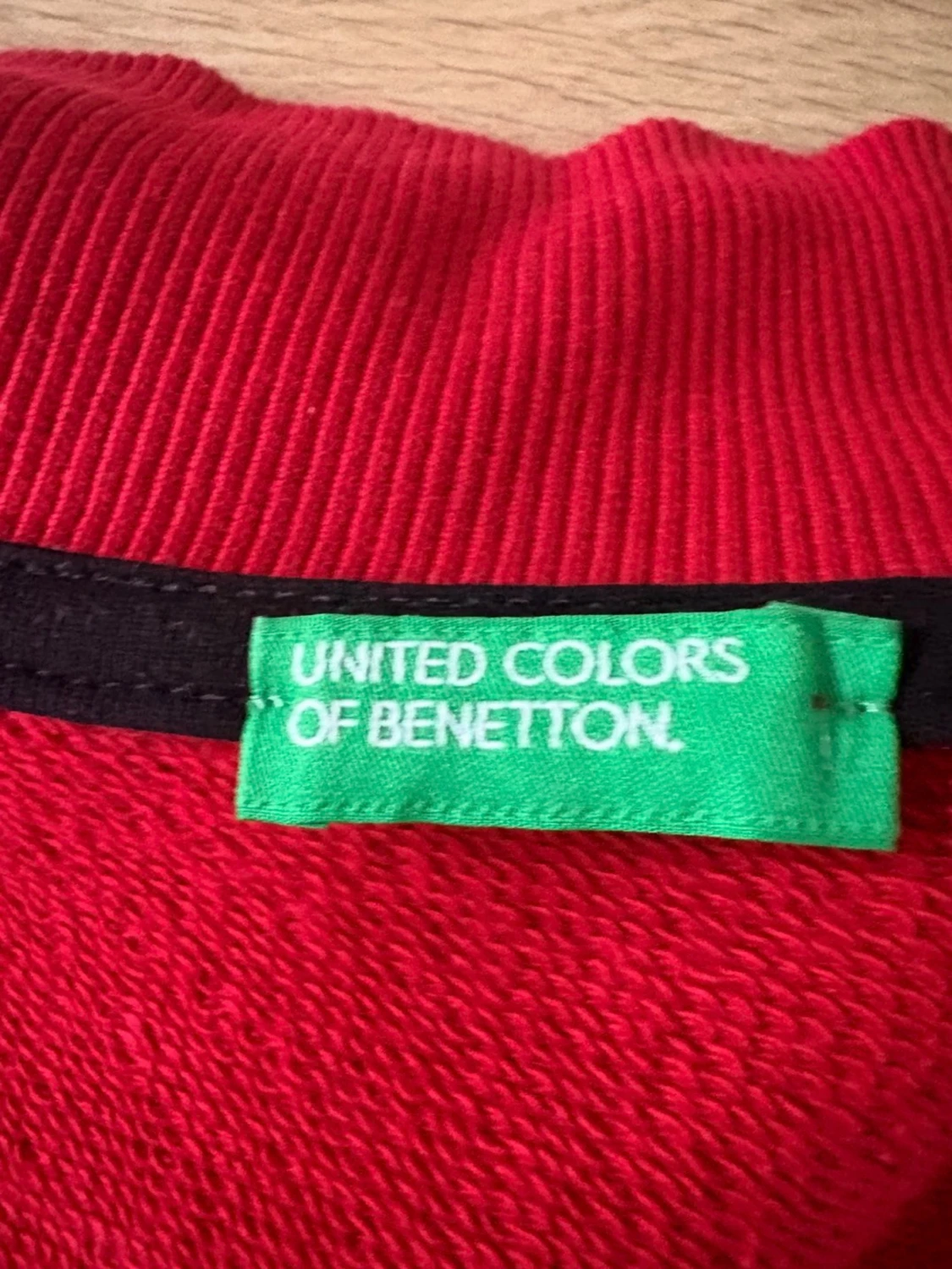 Röd united colors of benton hoodie - 3