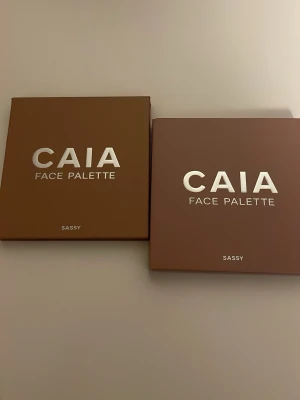 CAIA Face Palette Sassy rougepalett - Snygg facepalette från CAIA i modellen Sassy. Säljer då den inte kommer till användning. Mycket produkt kvar förutom typ halva contour som är kvar. I fint skick övrigt. Ord pris 499kr på hemsidan 