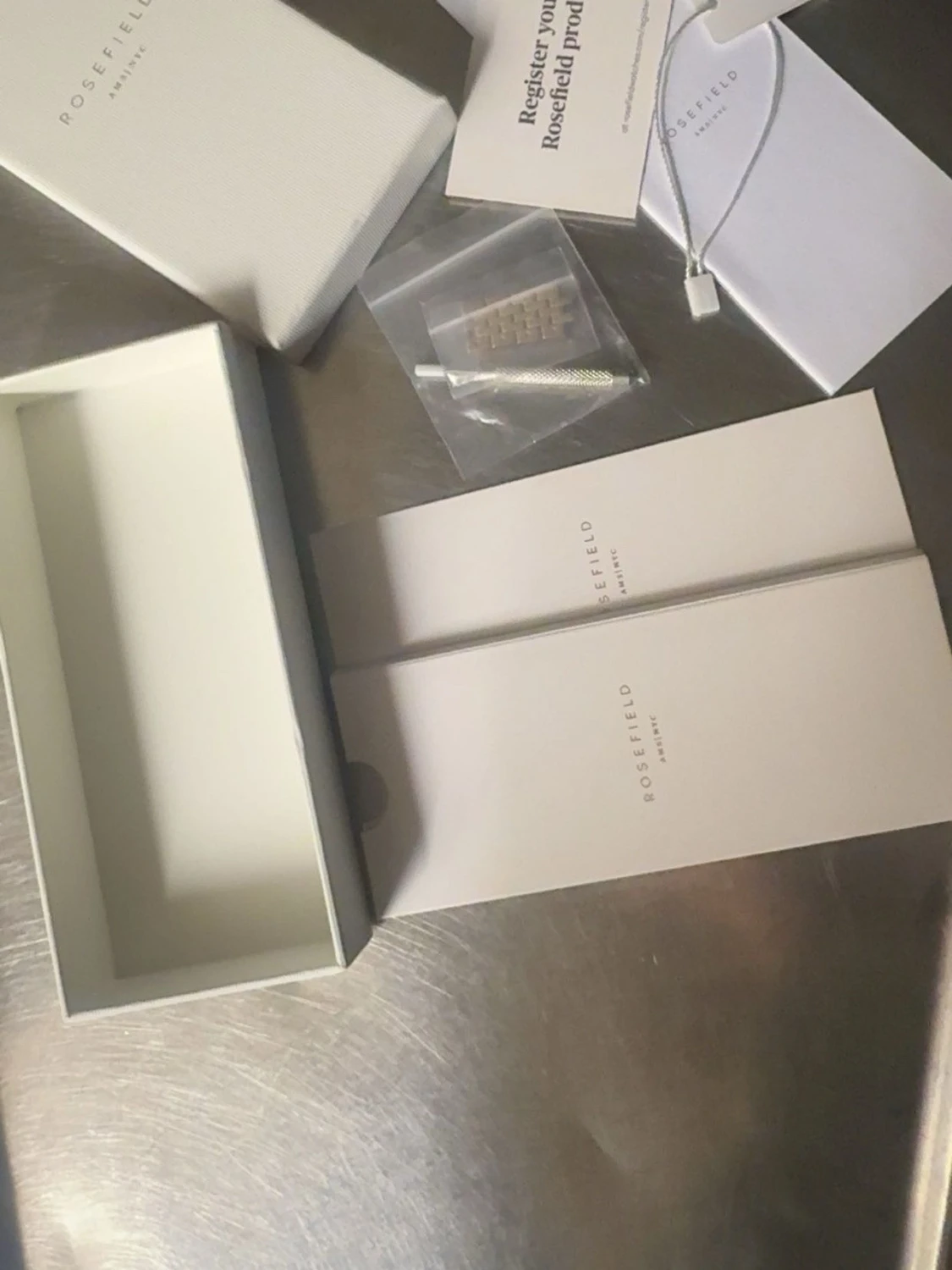 Rosefield Boxy XS guld klocka - 2