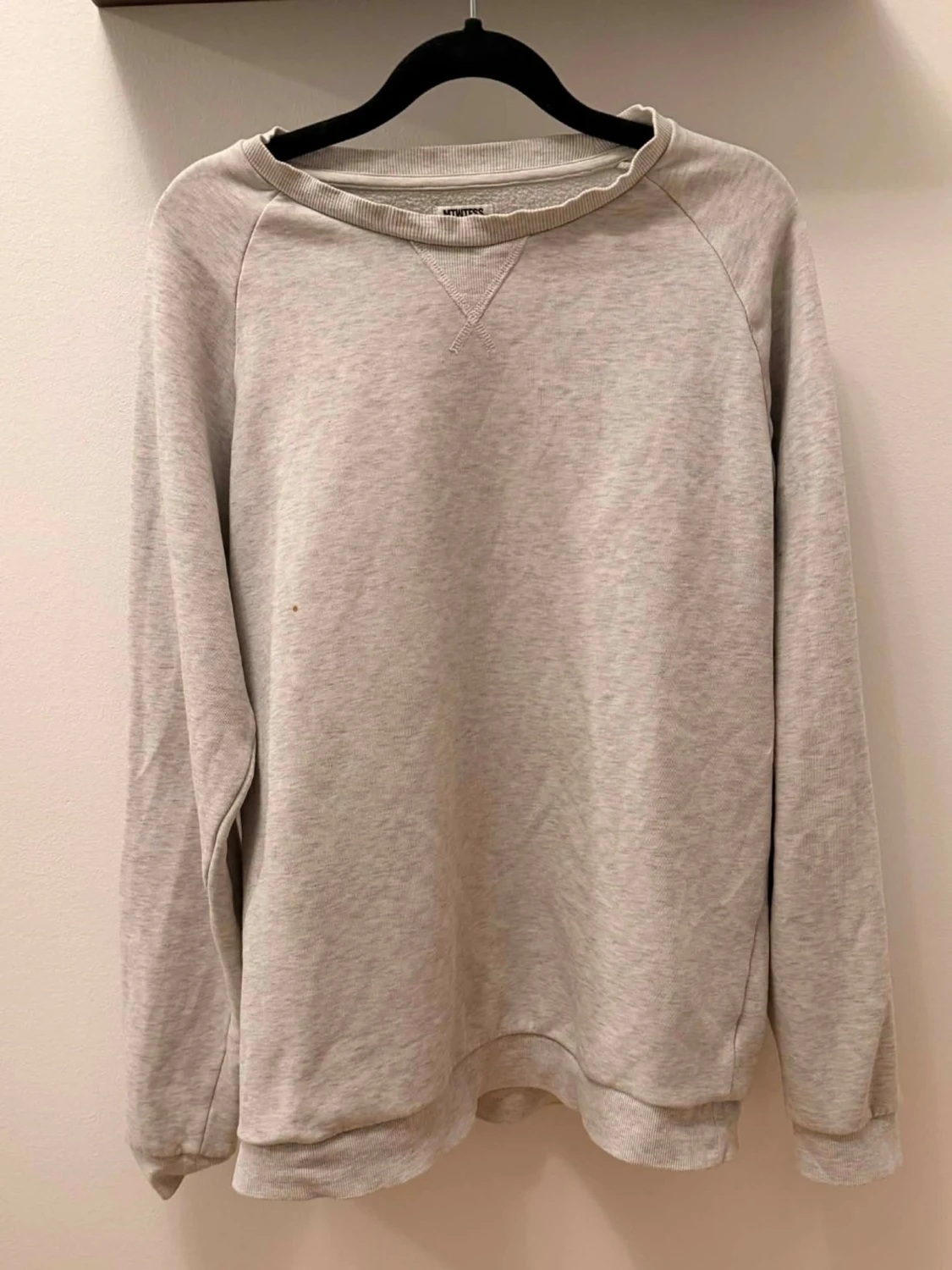 Ljusgrå sweatshirt från Weekday