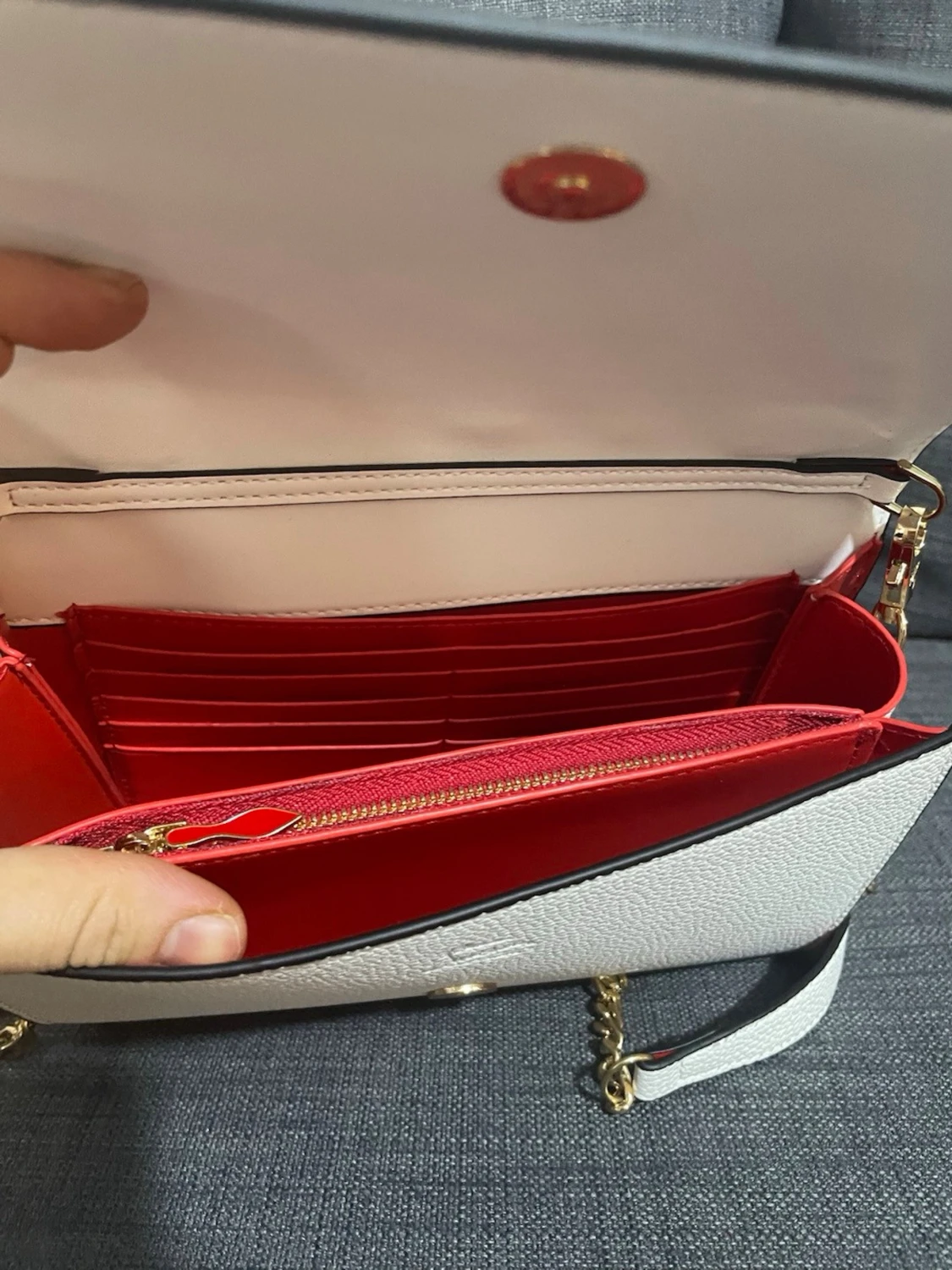 Vit axelväska från Christian Louboutin - 3