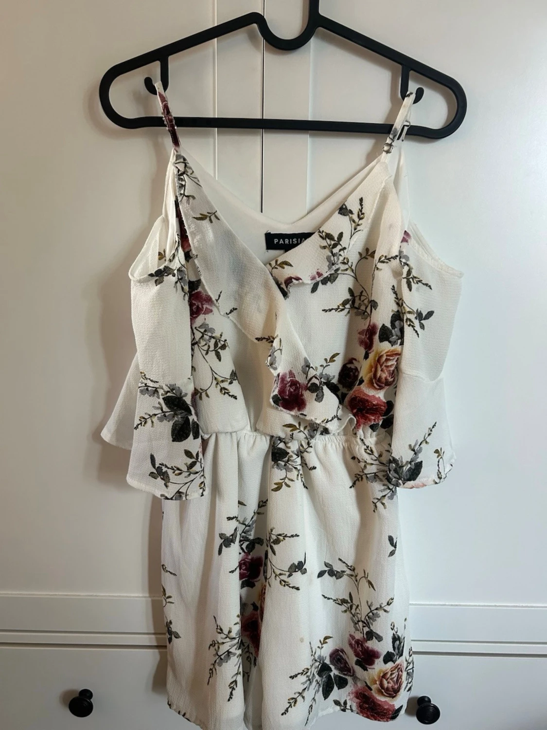 Vit blommig byxdress från Parisian - 1
