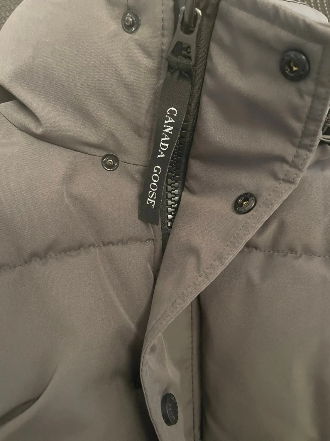 Grå dunjacka med huva Canada Goose - 3