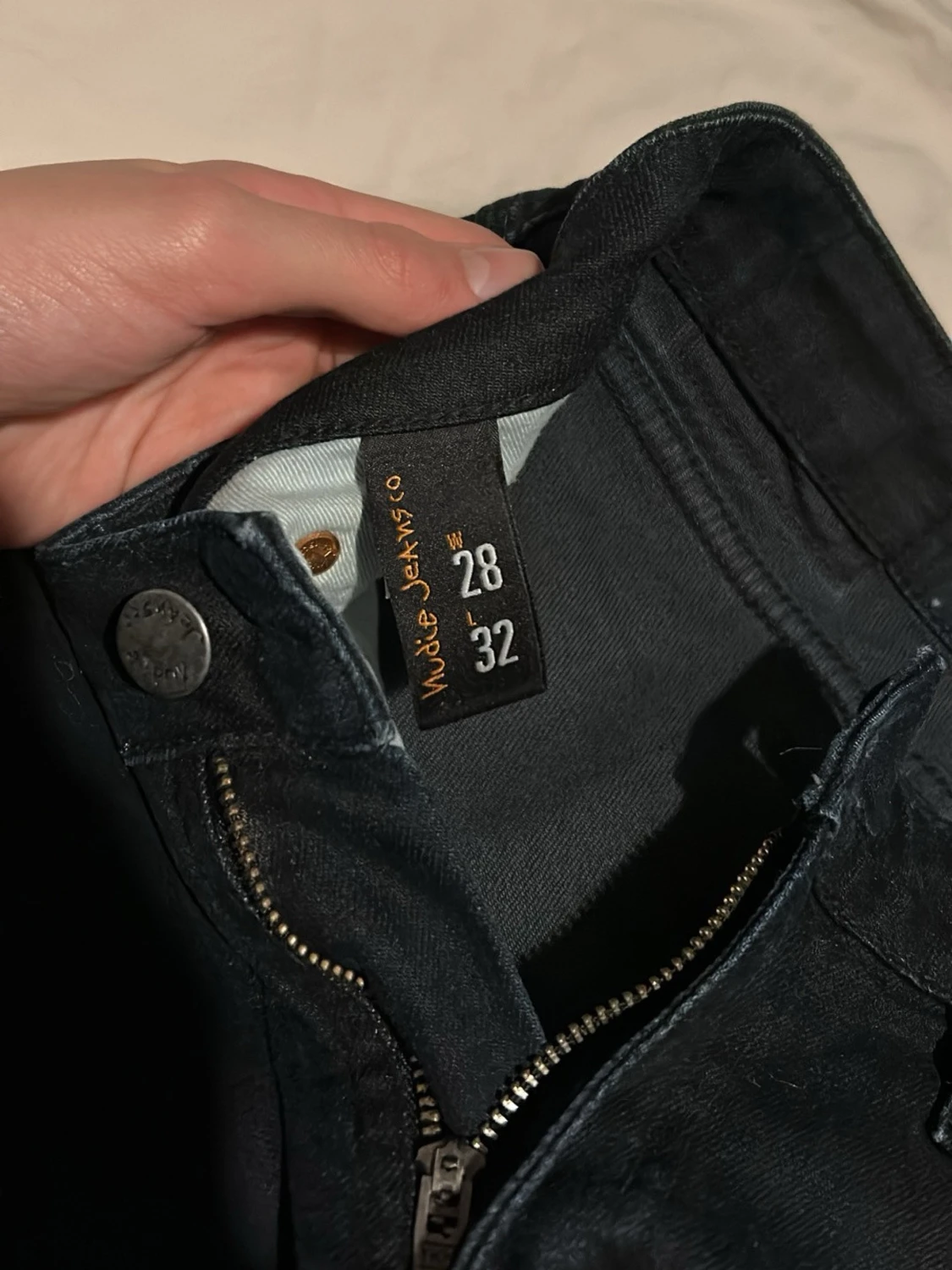 Svarta raka jeans - 2