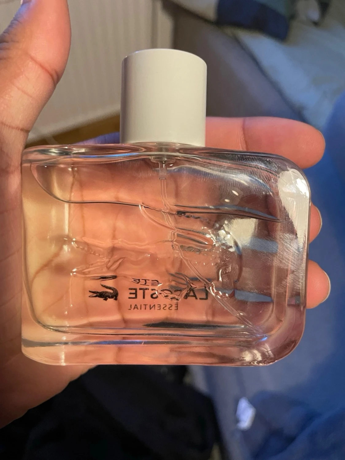 Transparent parfymflaska med silverlock - 2