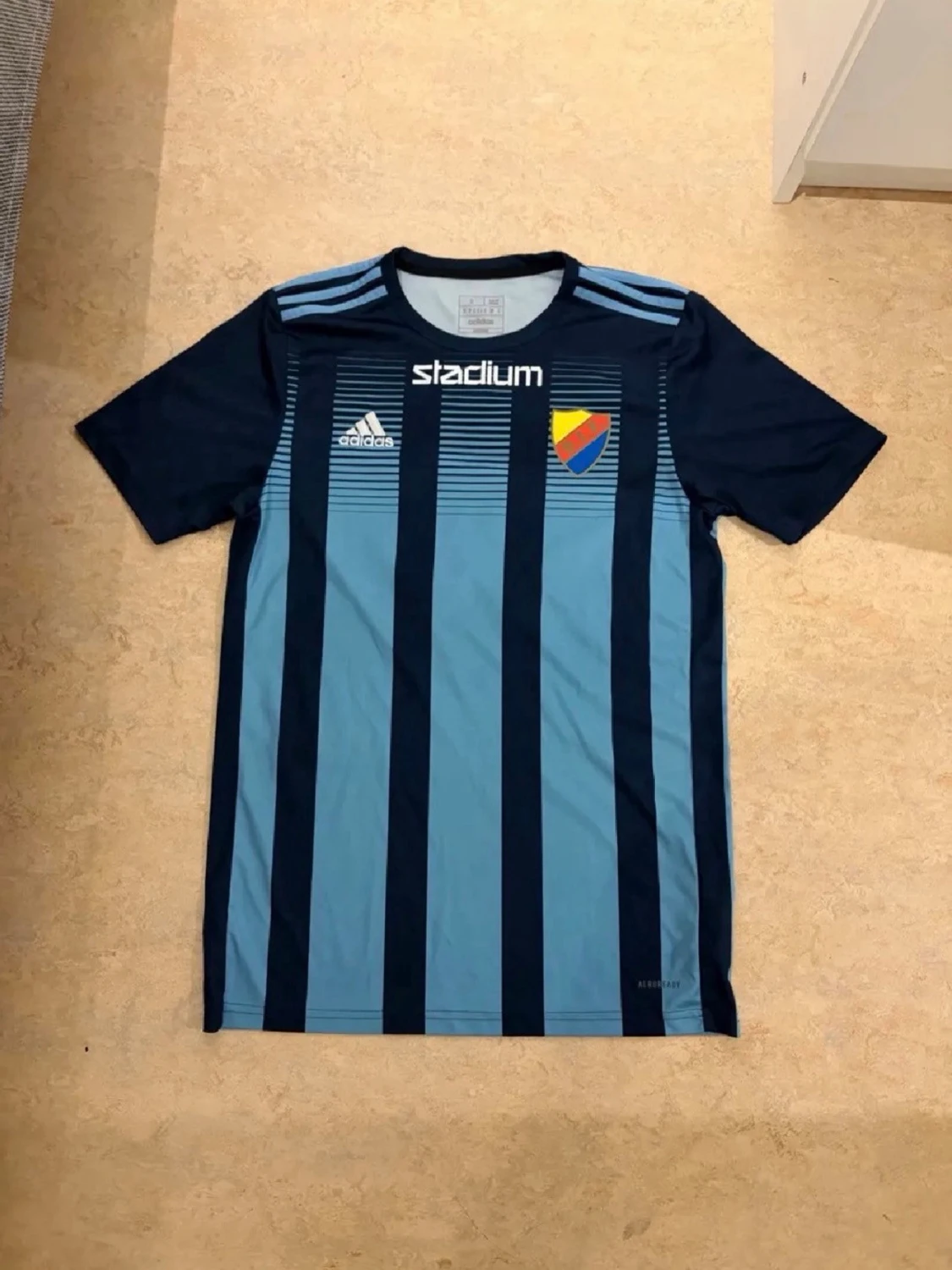 Blårandig Djurgården matchtröja Adidas