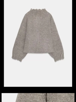 Grå stickad bomberjacka Zara - En stickad jacka /kofta funkar perfekt till våren. Nu med prislapp och aldrig använd. 