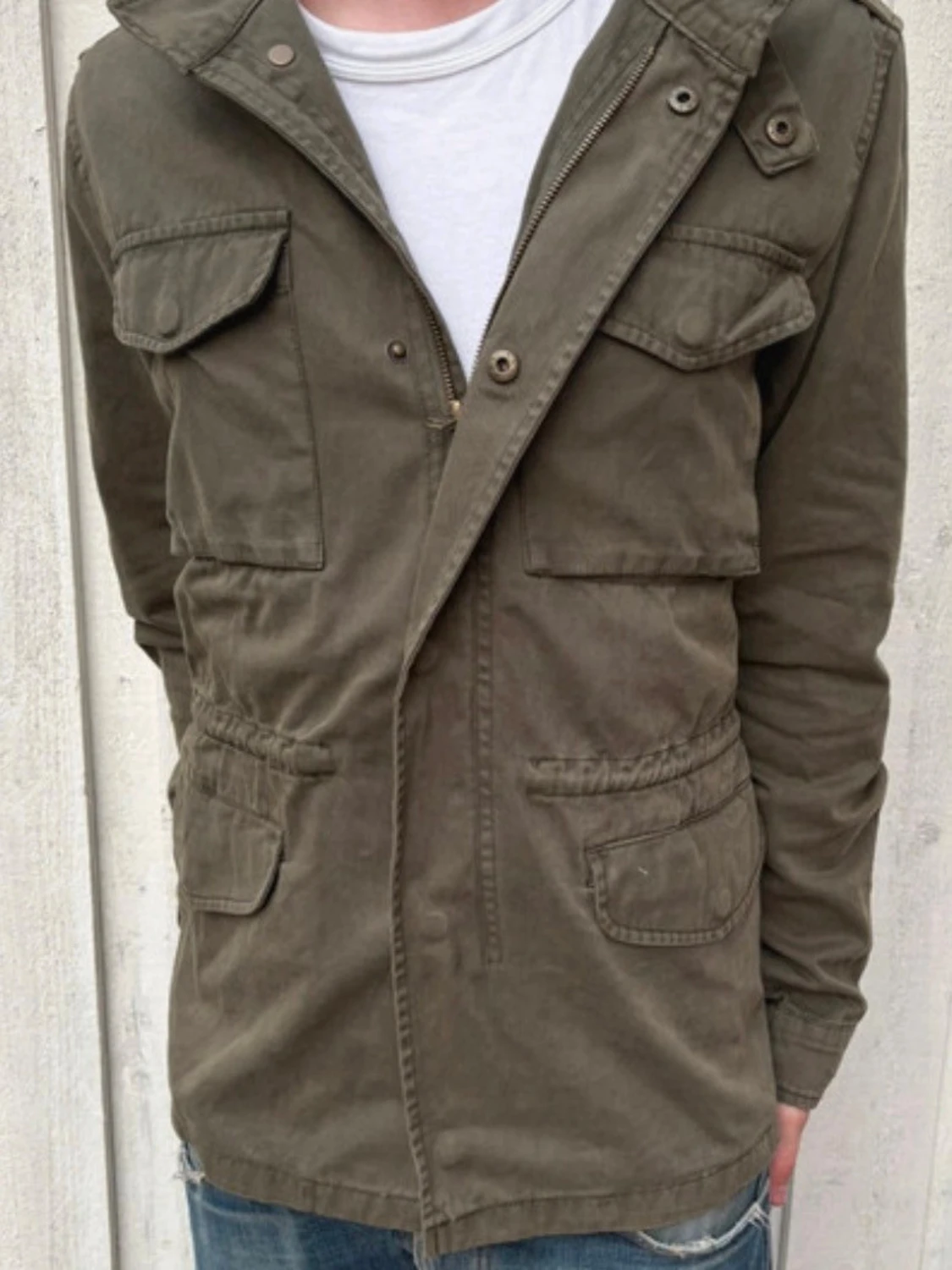 Mörkgrön/khaki OVS overshirt - 2