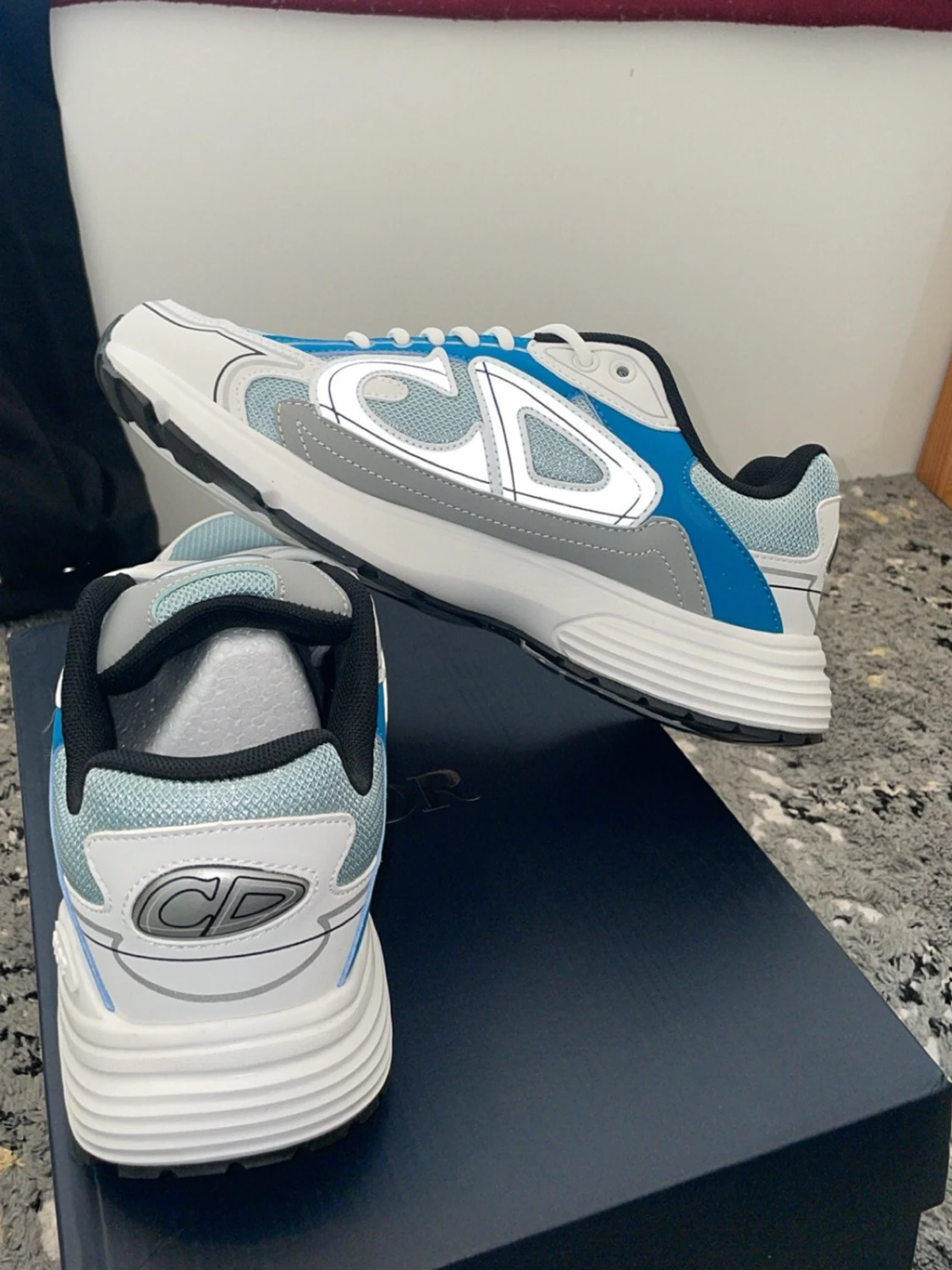 D***r sneakers i blått och vitt - 1