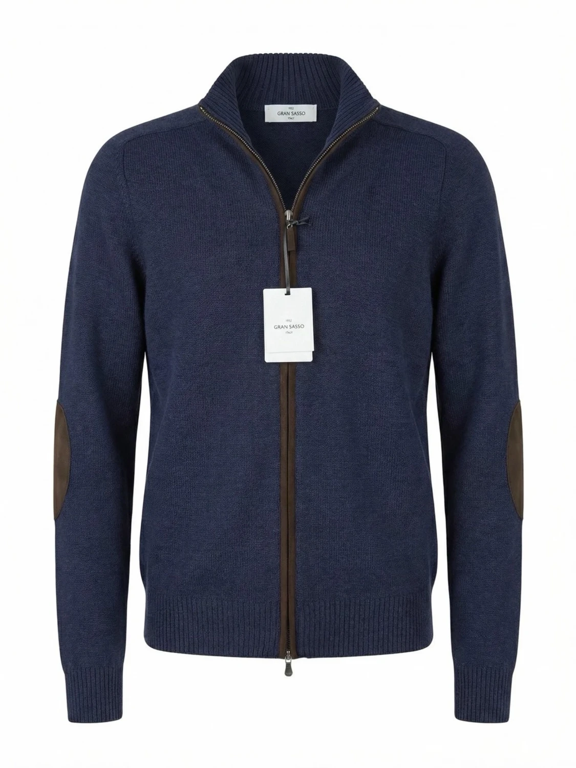Marinblå ziptröja Gran Sasso