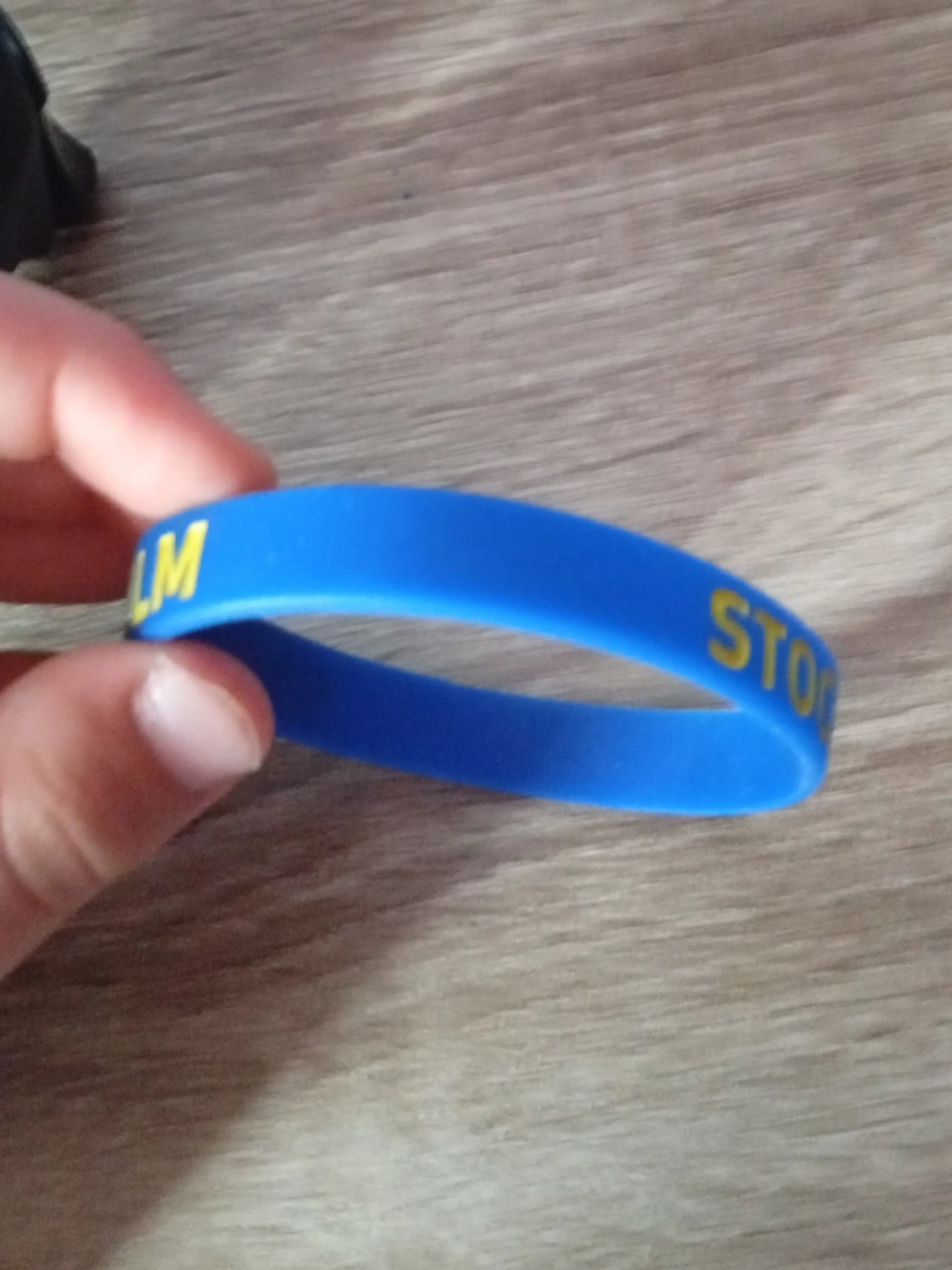 Blått silikonarmband Stockholm - 1