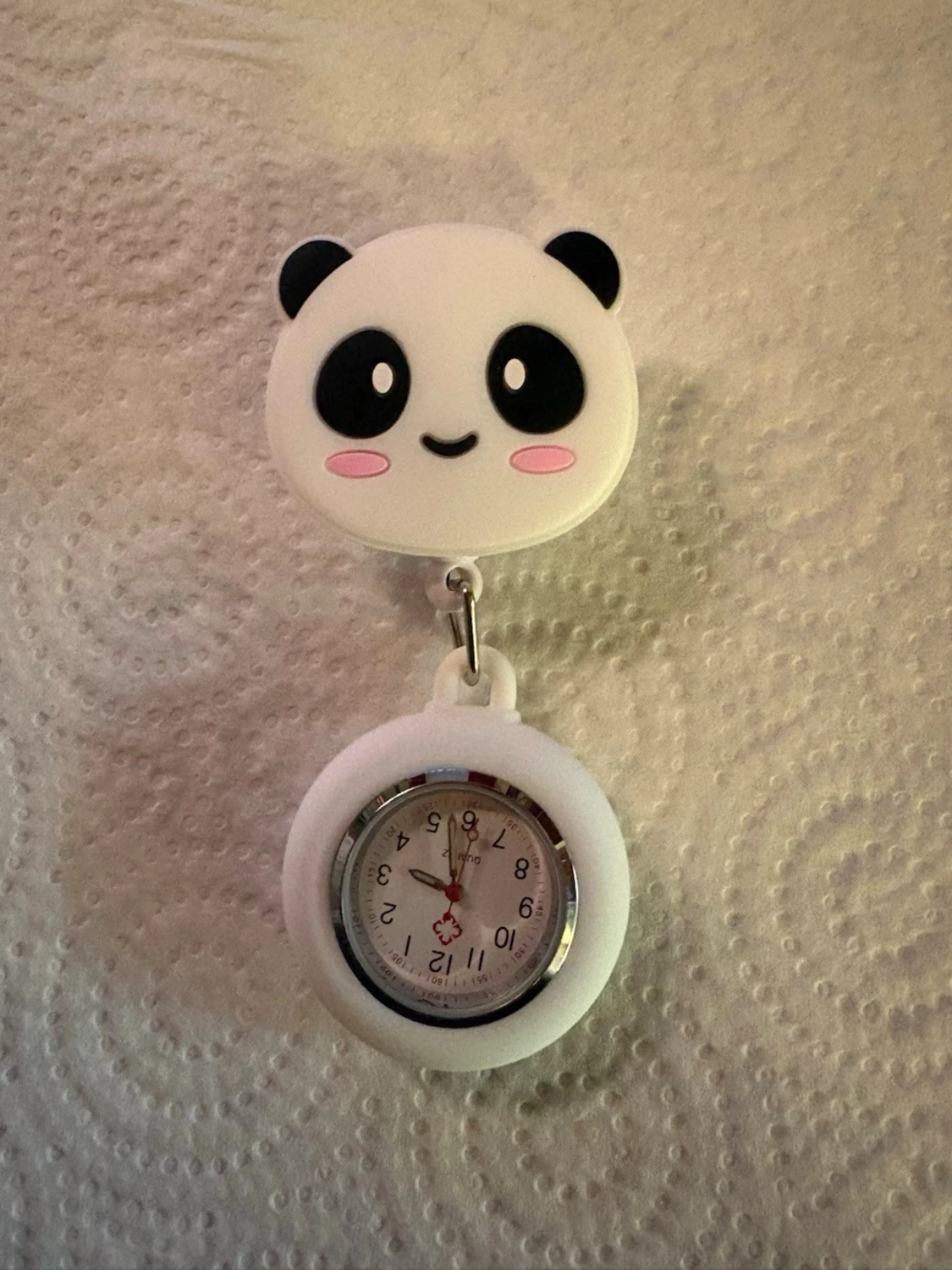 Söt panda fob watch i vitt