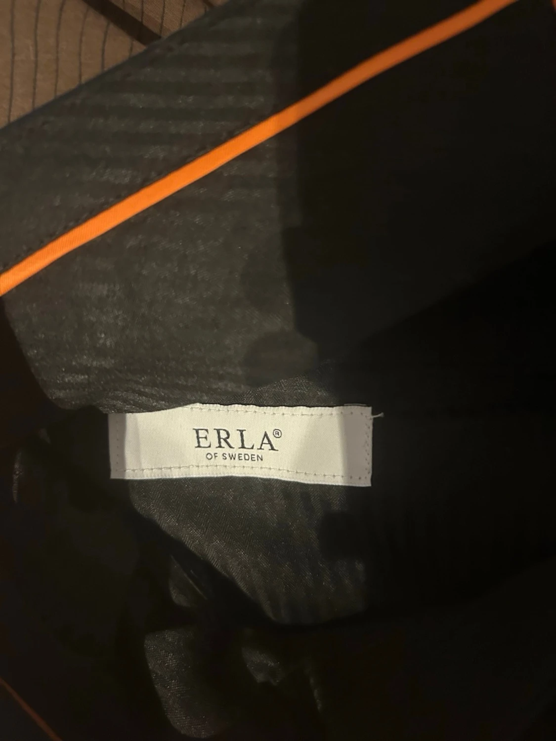 Mörk blåa raka kostymbyxor - 2