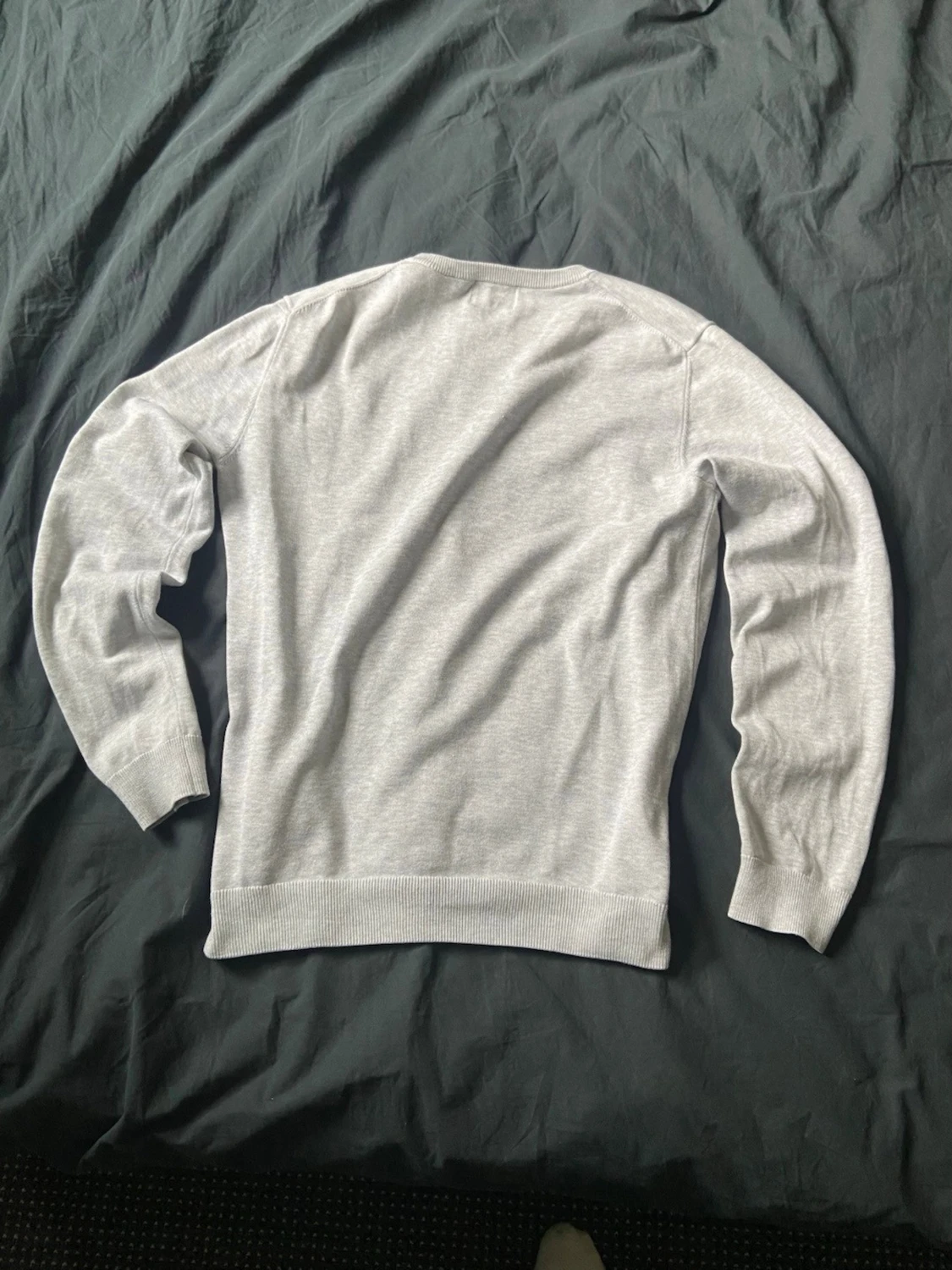 Ljusgrå basic tröja - 1