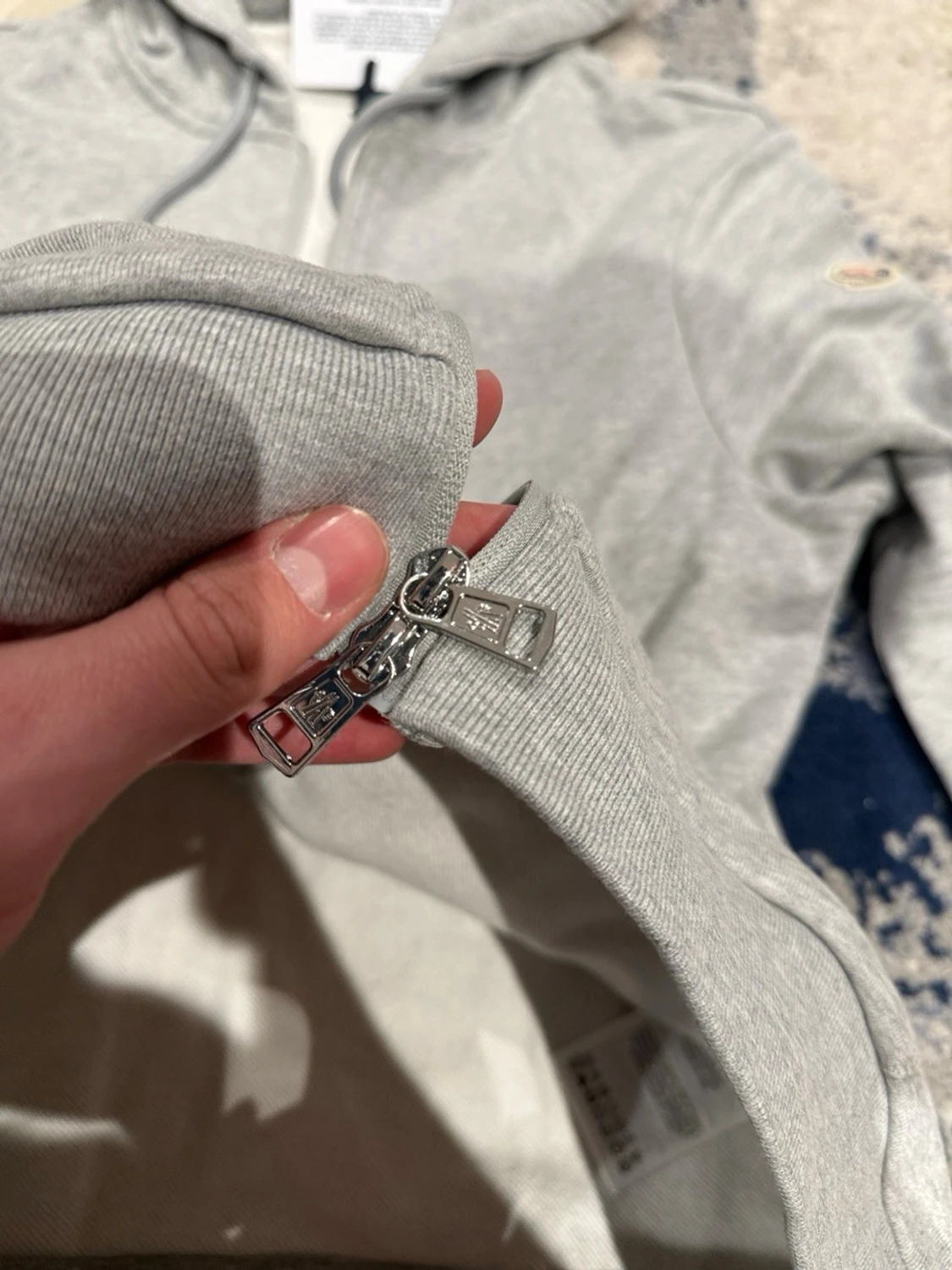 Grå Moncler zip hoodie - 5