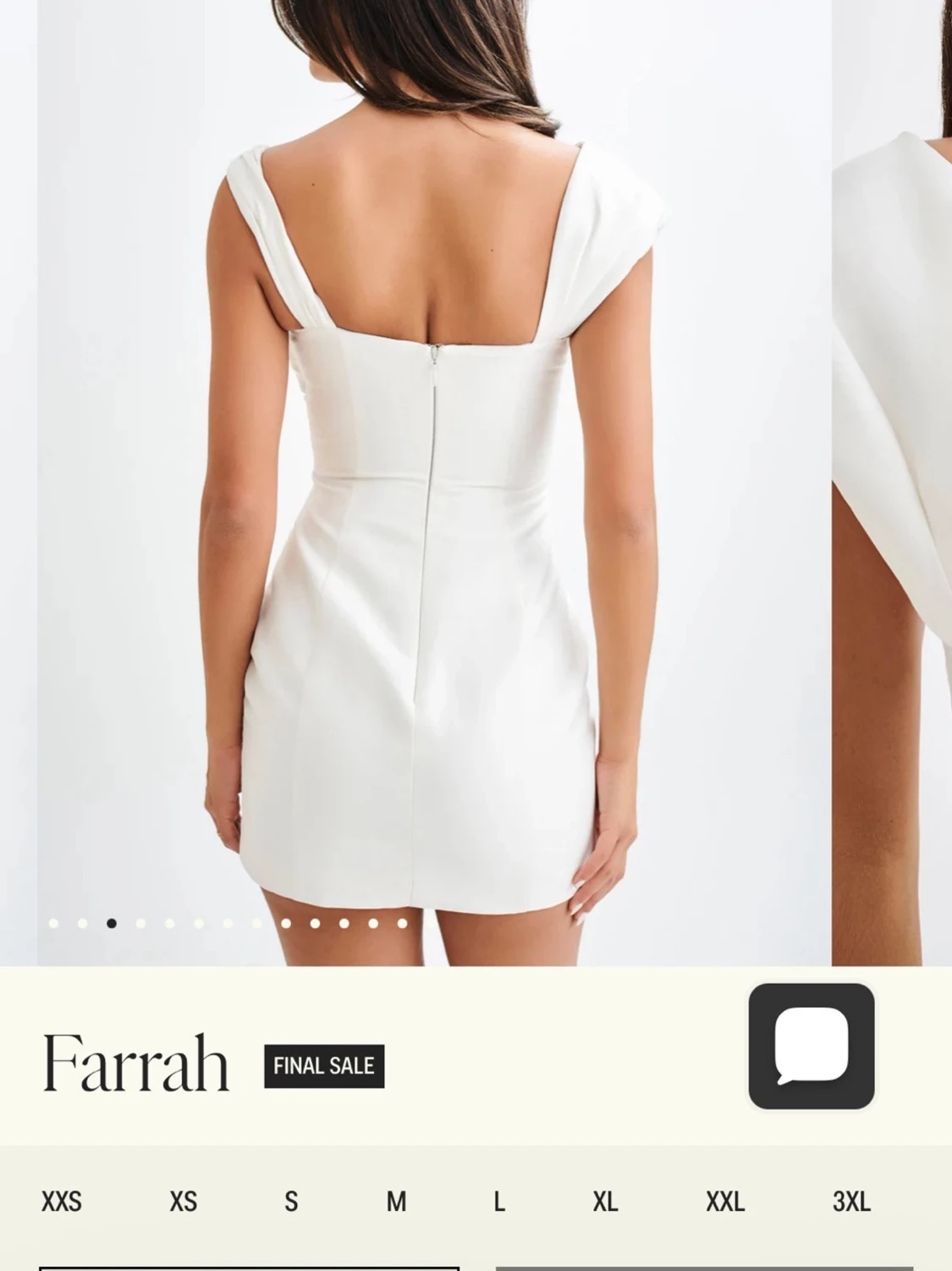 Vit kortklänning perfekt till studenten  - 1