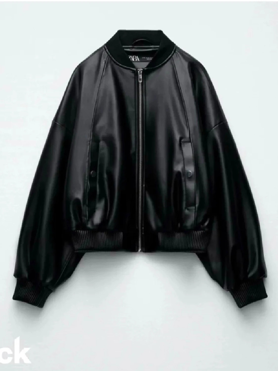 Svart skinnjacka från Zara - SÖKES