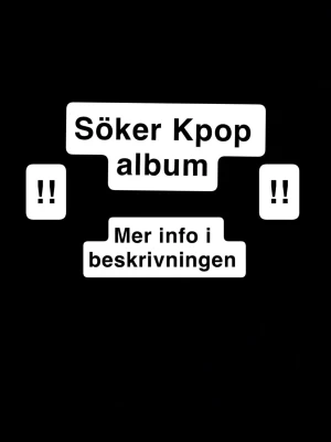KÖPER Kpop album - Vill gärna köpa ett Kpop album i Skaraborg eller Örebro. Skriv gärna till mig om ni säljer ett album spelar ingen roll vilken grupp
