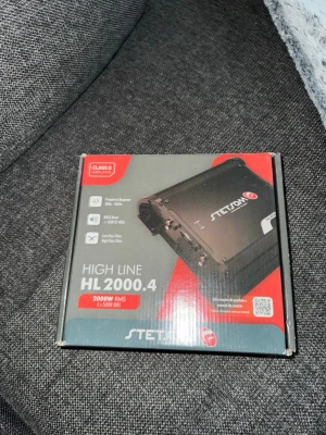 Stetsom HL 2000.4 bilslutsteg - Säljer ett Stetsom HL 2000.4 High Line bilslutsteg, klass D, 2000W RMS (4x500W). Svart, kompakt design i metall med tydliga anslutningar och inställningsmöjligheter. Perfekt för dig som vill ha kraftfullt ljud i bilen. Helt nytt