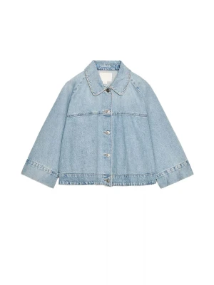 Ljusblå oversized jeansjacka - Snygg jeansjacka från Zara, aldrig använd helt ny. Pris går att diskutera! Kan skicka egna bilder