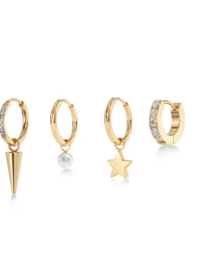 Edblad örhängen Peak One Hoops Sirius Gold - Säljer ett par örhängen från Edblad Peak One Hoops Sirius Gold i superfint skick endast testade  Ord pris 499kr !