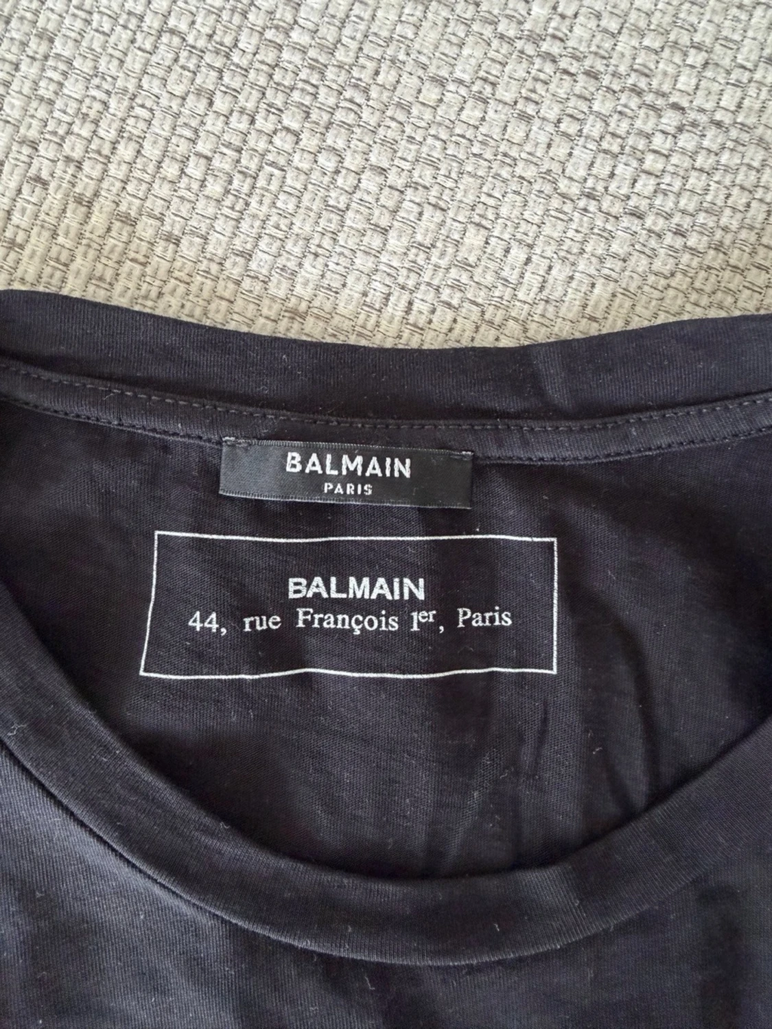 Svart Balmain Paris t-shirt - 1