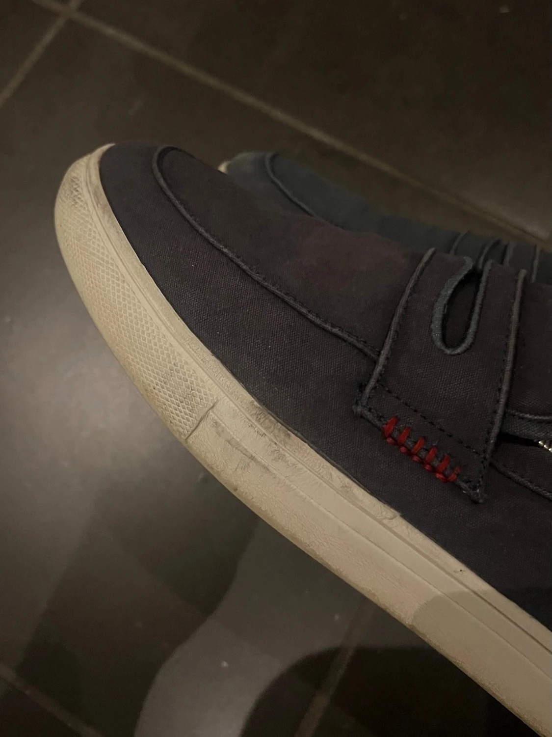 Mörkblå loafers från Red Level - 3