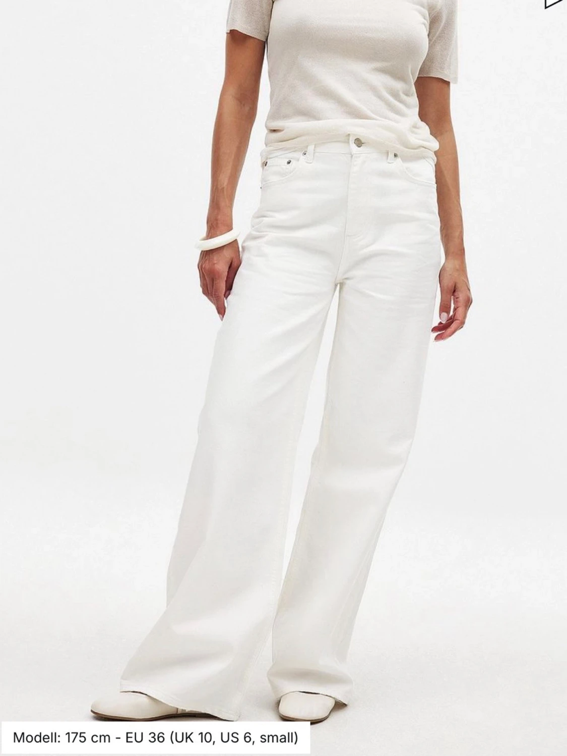 Vida vita jeans med hög midja