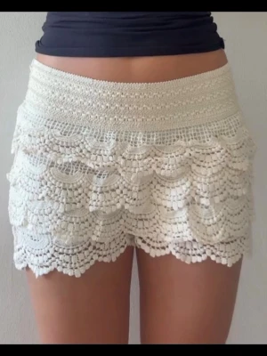 Virkad spetsshorts - One size men skulle säga att den passar XS-M💕nyskick endast prövade🫶