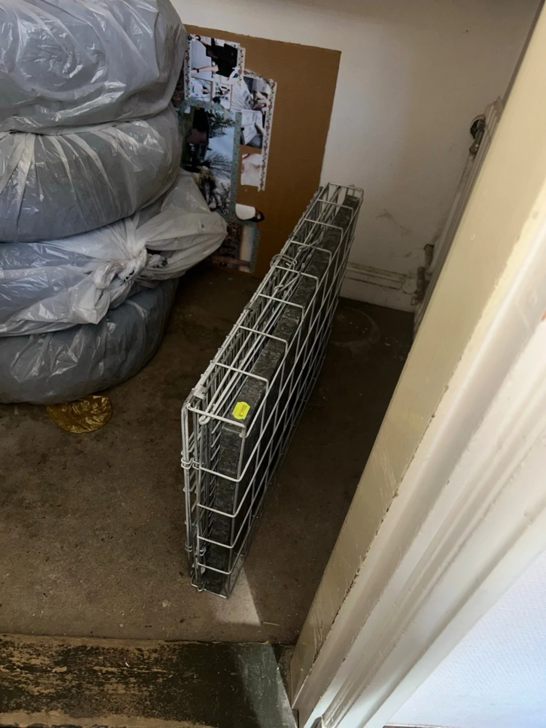 Hopfällbar metallbur i silver - 2