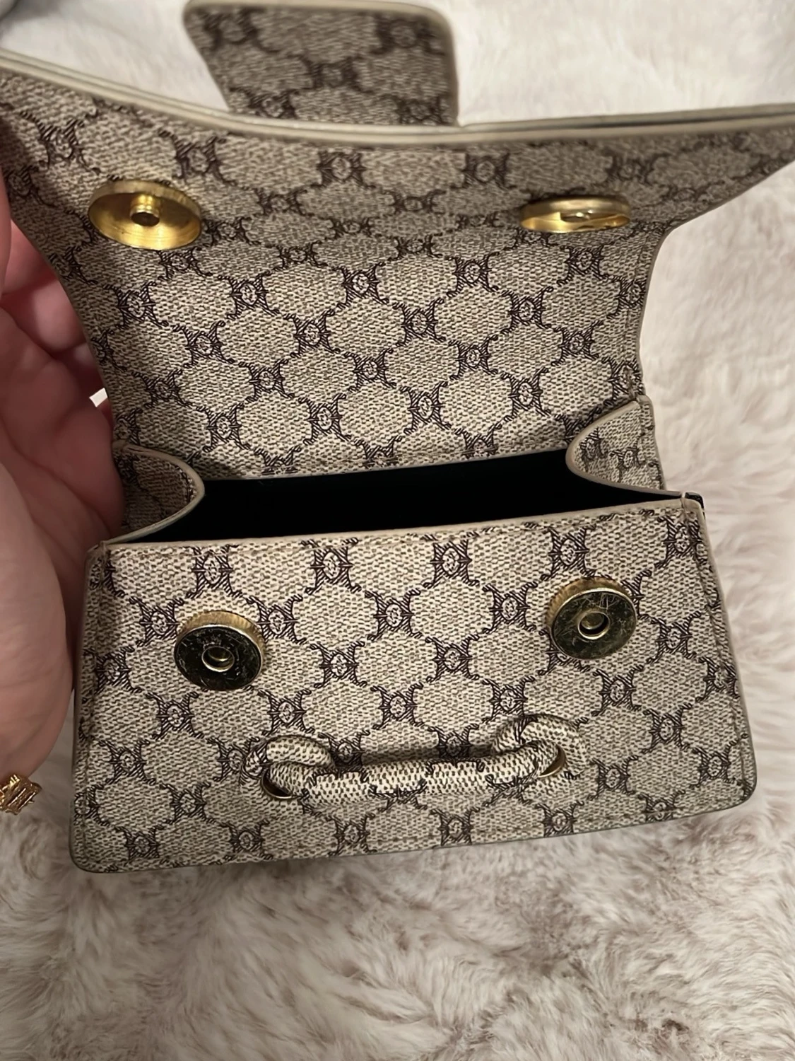 Beige handväska - 2