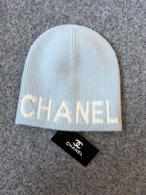 Chaneel Baby blue/ Light blue beanie - One size fits all
