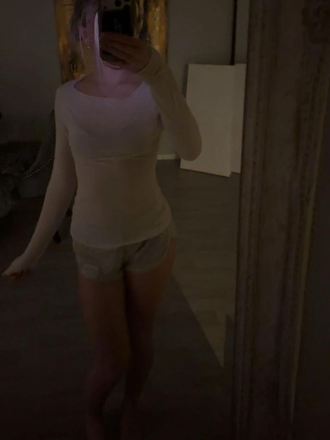 Vit långärmad topp från Intimissimi