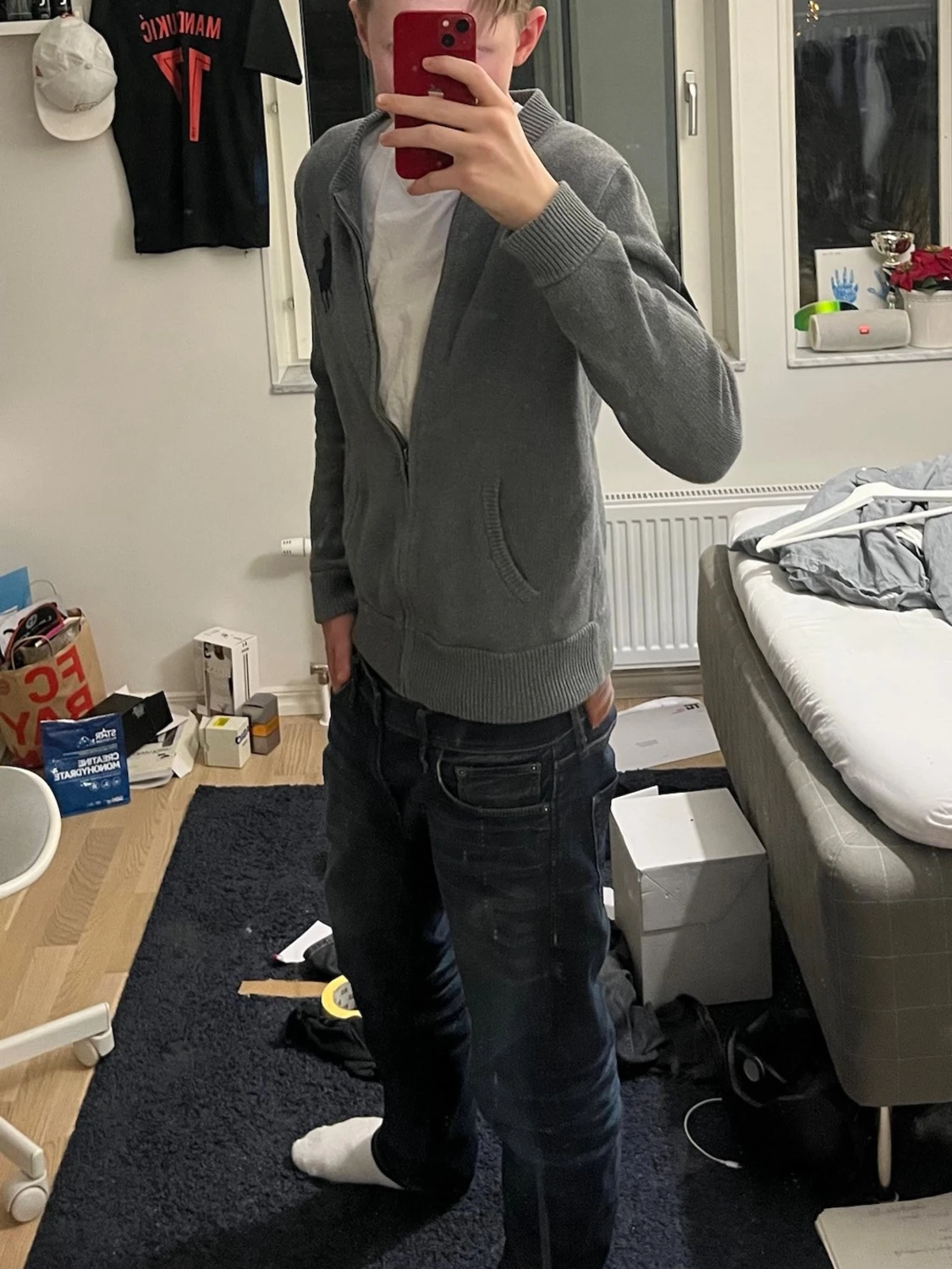 Grå ziptröja från Polo Ralph Lauren - 2