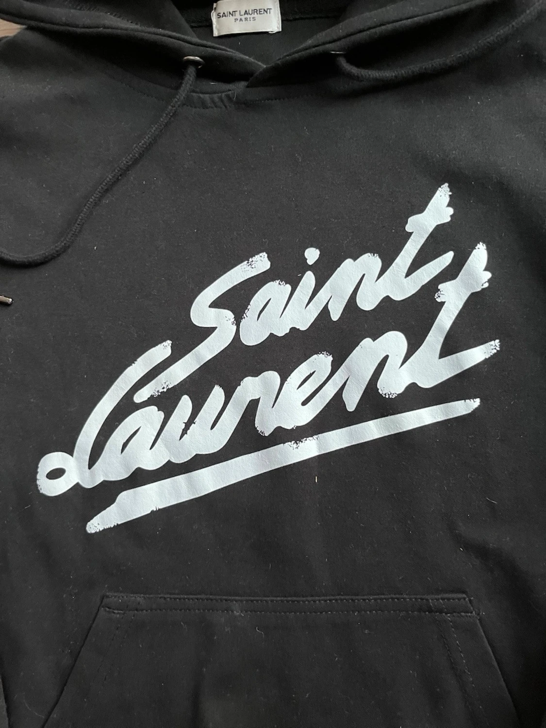Svart Saint Laurent hoodie - 2