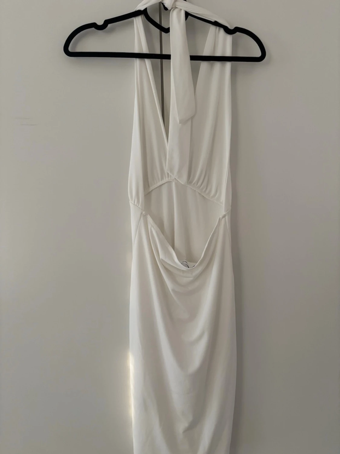 Vit kort klänning - 2