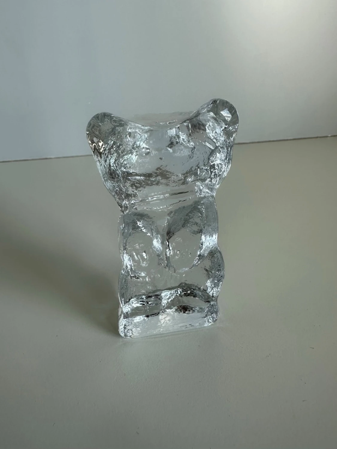 Björn-figur i klar glas - 3