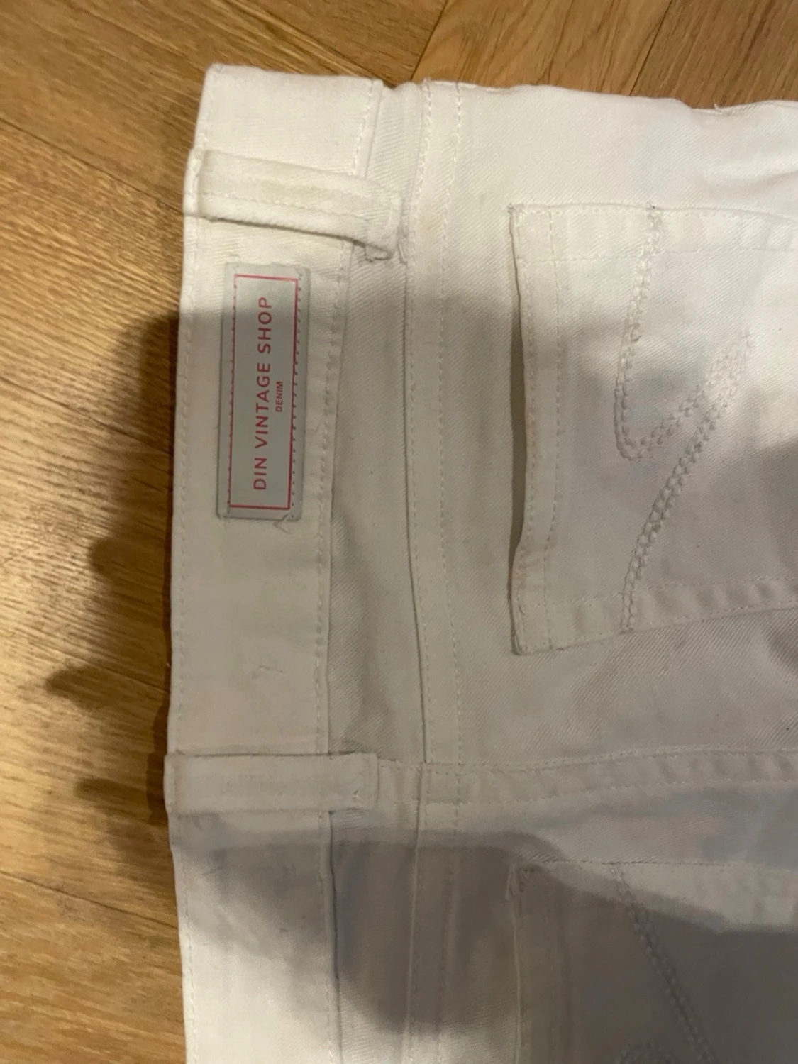 Vita bootcut jeans med låg midja - 6
