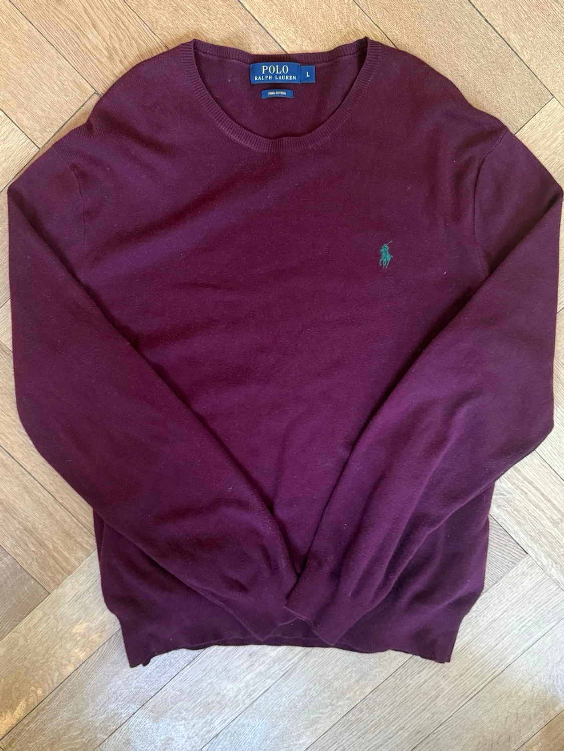 Vinröd Ralph Lauren tröja - 2