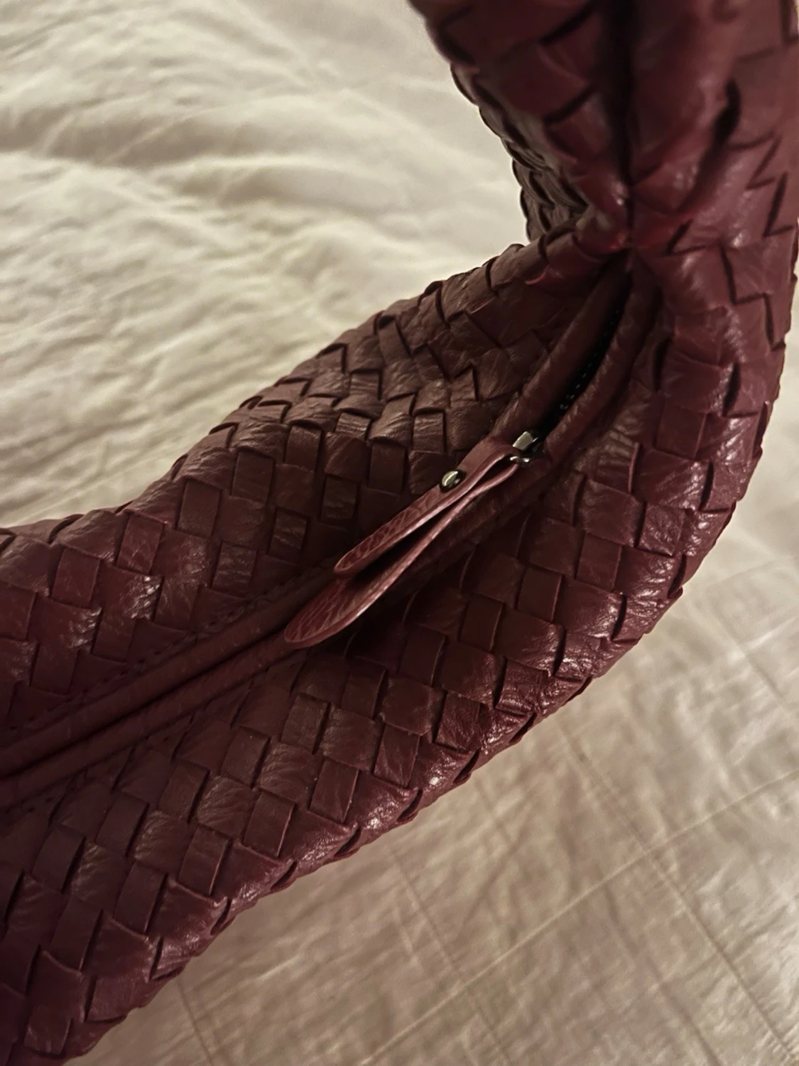 Röd flätad väska - 2