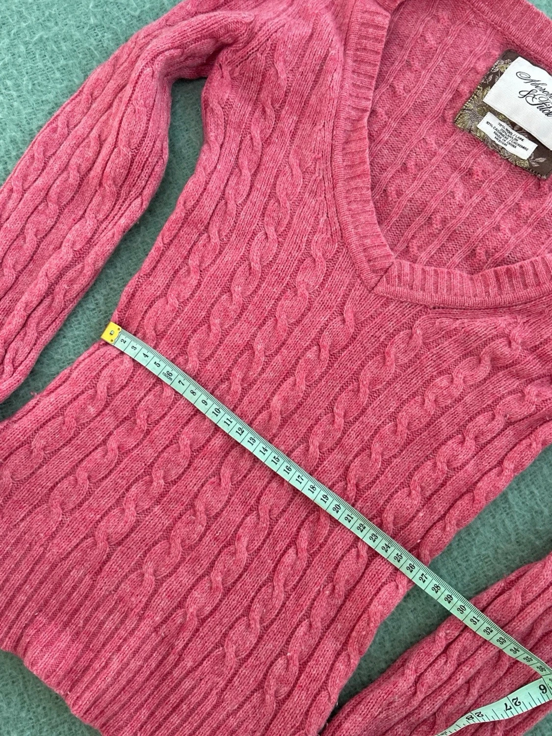 Abercrombie & fitch vintage stickad henley  - 4