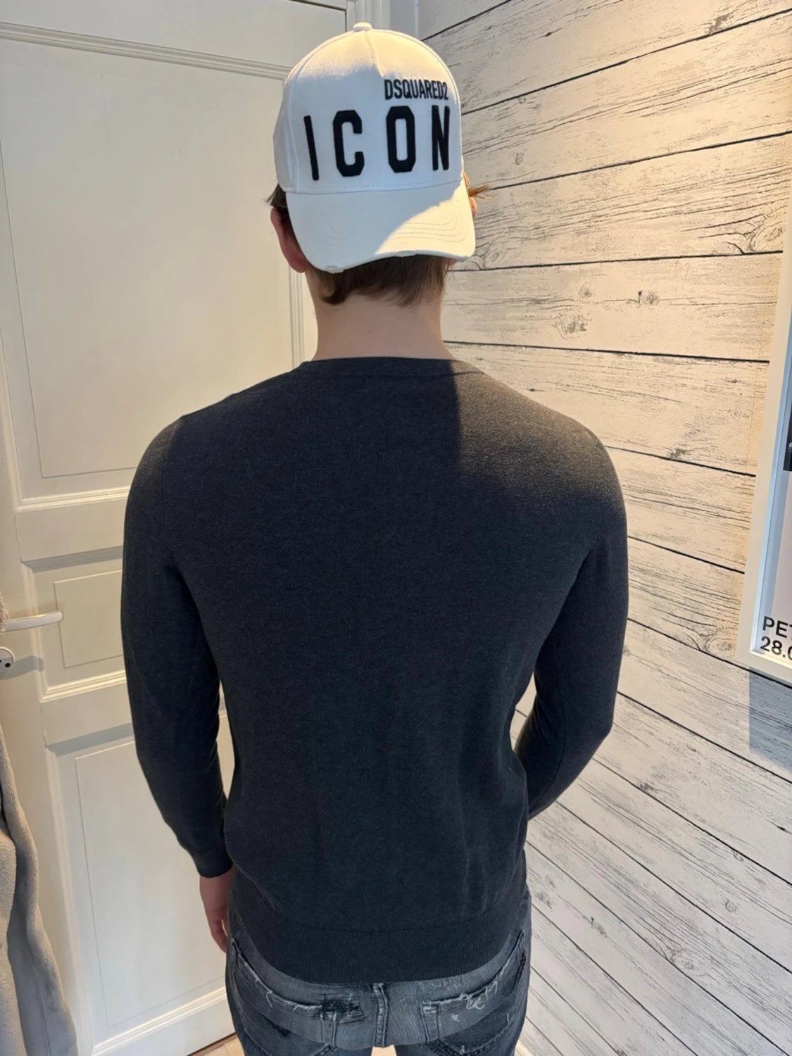 Mörkgrå tröja från dressman - 1